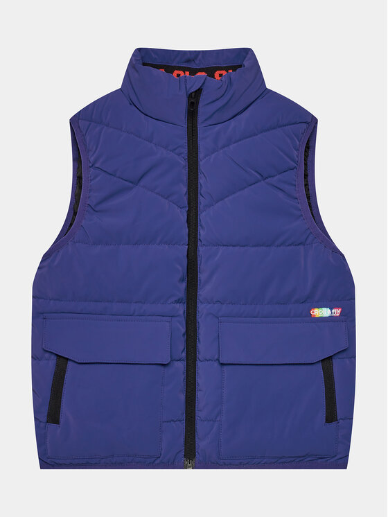 OVS Gilet 1939679 Blu Regular Fit Modivo