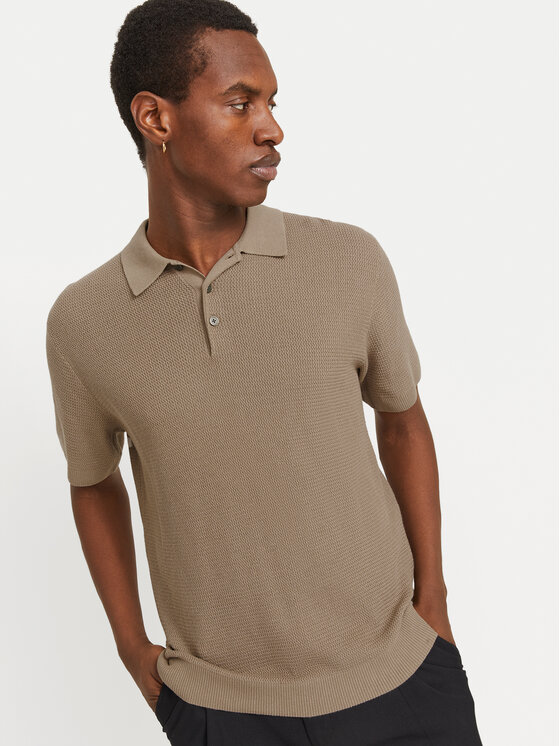 Jack&Jones Jack&Jones Polo Cooper 12271483 Bež Regular Fit
