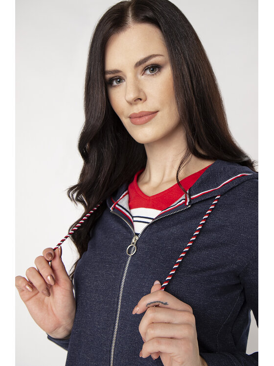 QUIOSQUE QUIOSQUE Halenka FREYA BLOUSE Tmavomodrá Regular Fit