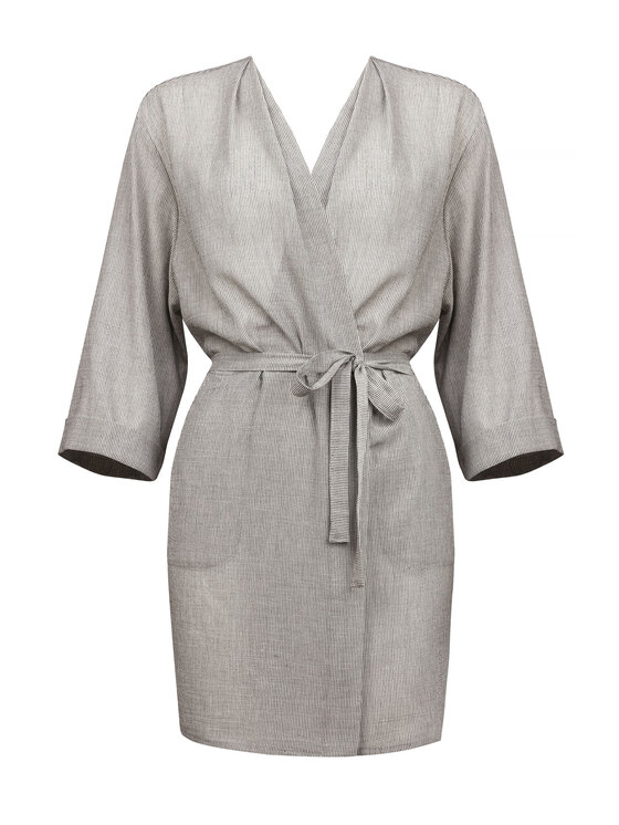 Feba Feba Accappatoio F221 Grigio Regular Fit