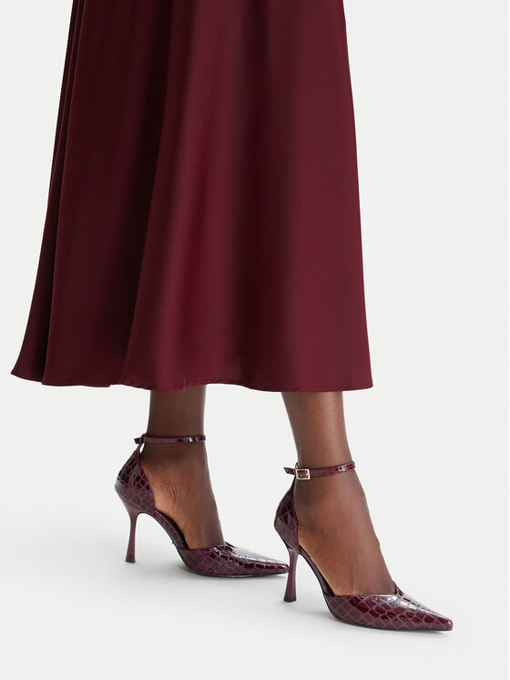 DeeZee DeeZee High Heels CEO-LS6049-10 Dunkelrot