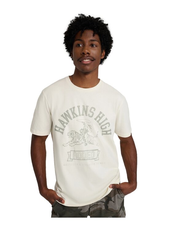 Wrangler Wrangler T-Shirt 112378555 Beżowy Regular Fit