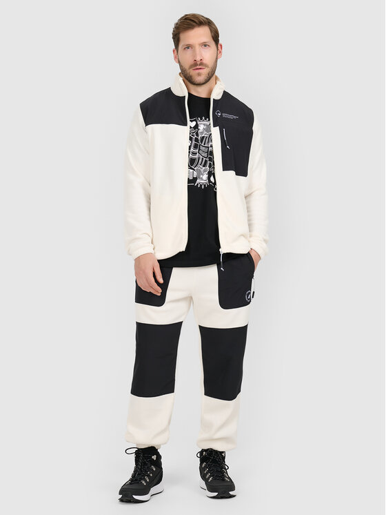4F 4F Joggery APRES SKI Kremowy Regular Fit