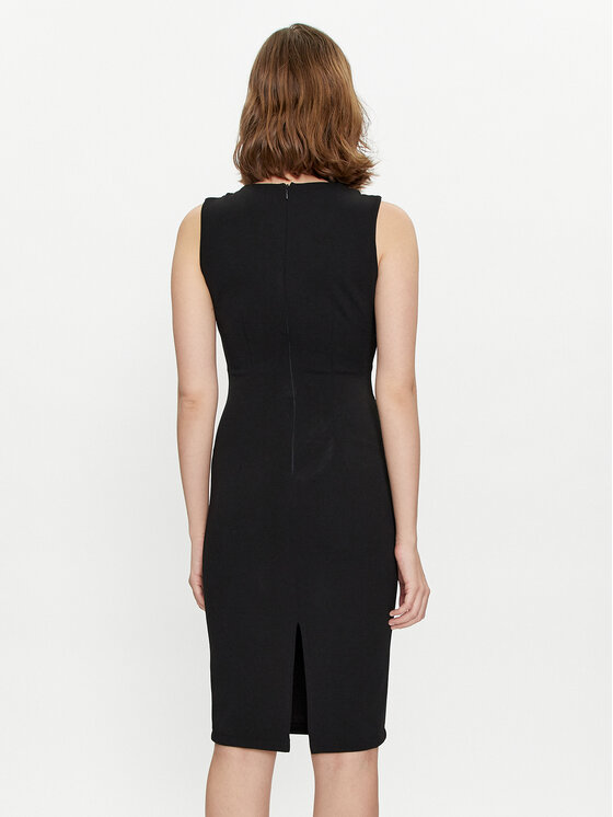 Rinascimento Rinascimento Kokteilinė suknelė CFC0019370002 Juoda Slim Fit
