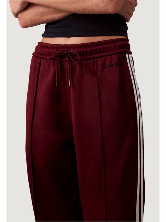 Calvin Klein Jeans Calvin Klein Jeans Παντελόνι φόρμας HGH SHN FRNCH TRRY T Μπορντό Casual Fit