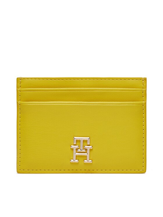 Tommy Hilfiger Custodie per carte di credito Th Central Cc And Coin Giallo, taglia : 00