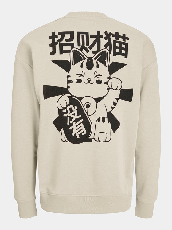 Jack&Jones Jack&Jones Majica dugih rukava Dirk 12249455 Bež Wide Fit