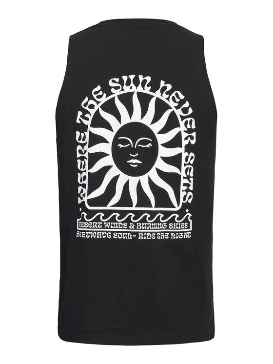 Jack & Jones Jack & Jones Tank top Sunset 12297705 Černá Relaxed Fit