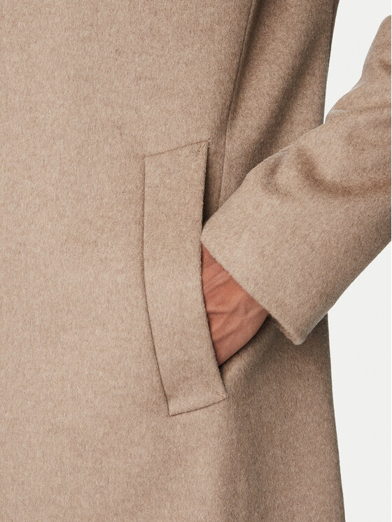 BOSS BOSS Вълнено палто H-Hyde-SU-264 50571853 Кафяв Slim Fit