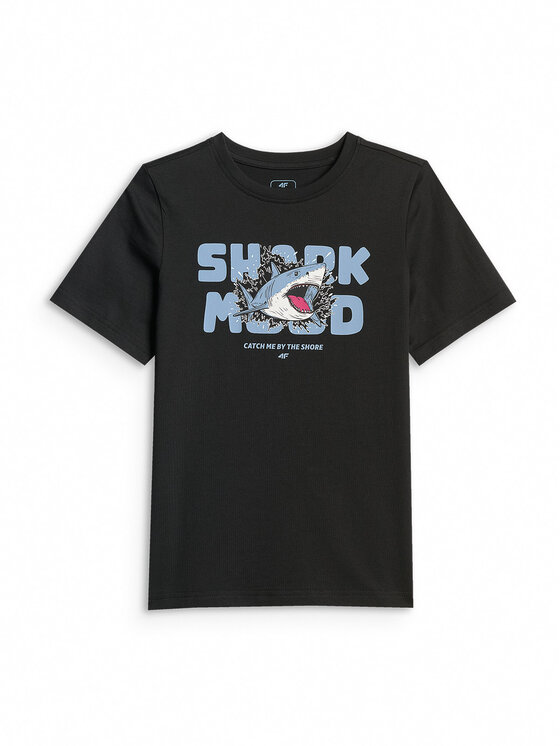 4F 4F T-Shirt WAVE RIDERS CLUB Czarny Regular Fit