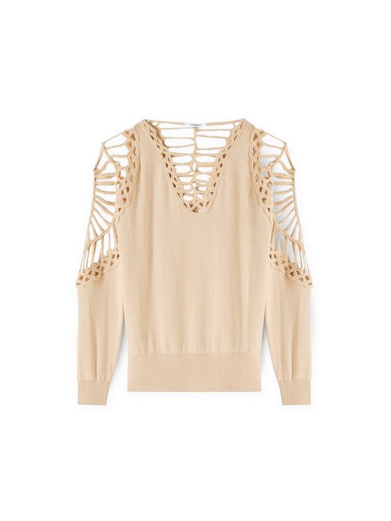 Motivi Motivi Maglione M458W003558N011 Crema Regular Fit