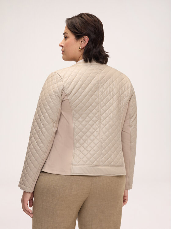 Fiorella Rubino Fiorella Rubino Giacca in similpelle R370T001366N013 Crema Regular Fit