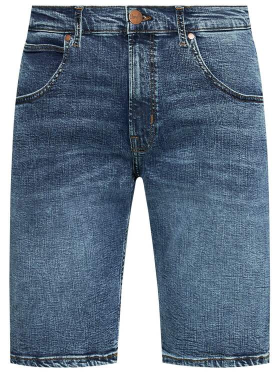 Wrangler Wrangler Szorty jeansowe Colton W15VJP251 112127167 Granatowy Regular Fit