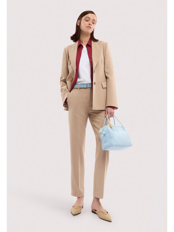 Trussardi Trussardi Pantaloni di tessuto P231A002412N012 Crema Regular Fit