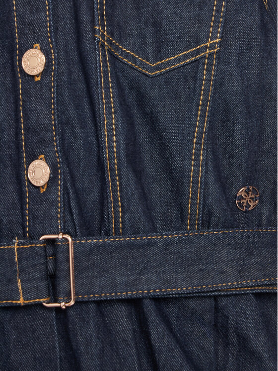 Guess Guess Jeans haljina J5YK12 D4EU0 Tamnoplava Regular Fit