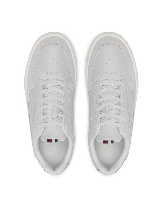 Tommy Hilfiger Tommy Hilfiger Сникърси Elevated Cupsole Leather Mix FM0FM04358 Сив