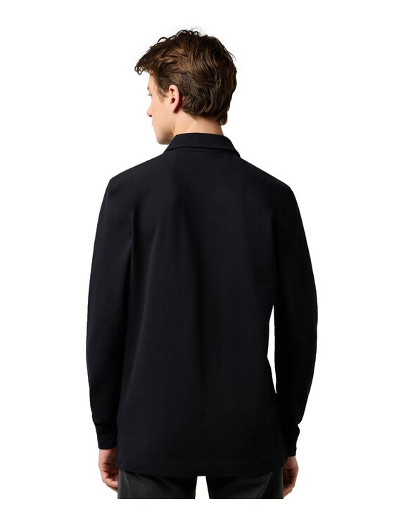 Wrangler Wrangler Polo 112371395 Czarny Regular Fit