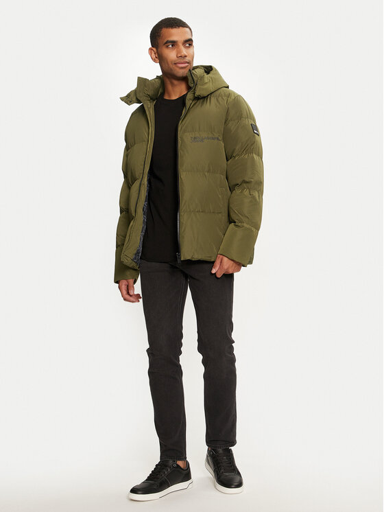 Karl Lagerfeld Jeans Karl Lagerfeld Jeans Zimní bunda 246D1504 Khaki Regular Fit