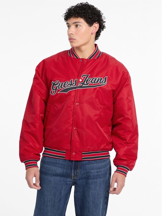 Guess Jeans Guess Jeans Kurtka przejściowa 168461 Czerwony Classic Fit