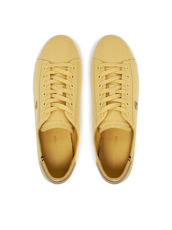 Tommy Hilfiger Tommy Hilfiger Tenniskingad Vulc Canvas Lace Up Sneaker FW0FW08647 Kollane