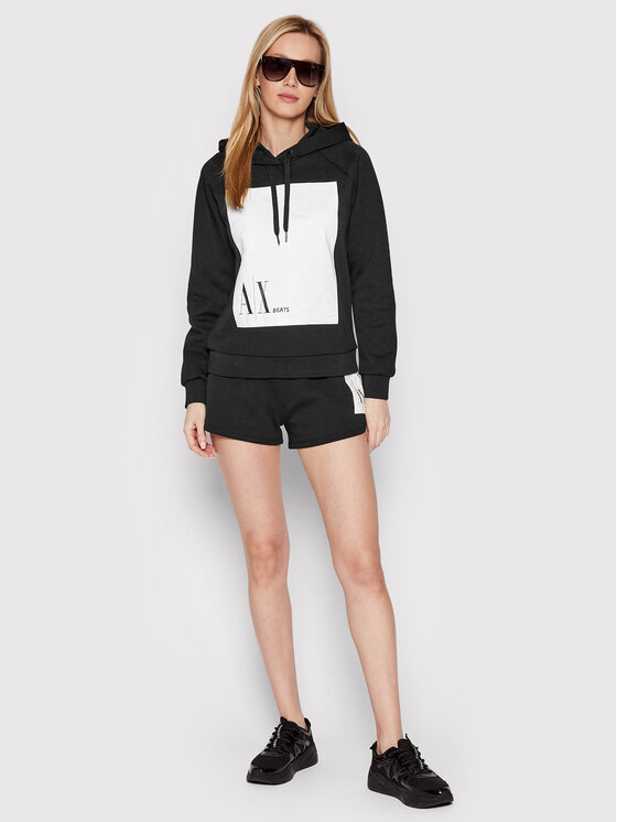Armani Exchange Armani Exchange Mikina 3LYM30 YJU1Z 1200 Černá Regular Fit