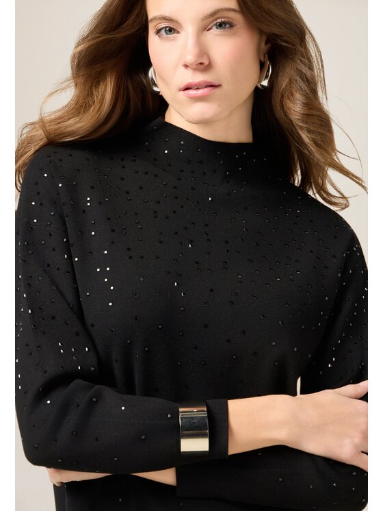 Oltre Oltre Maglione M382J005126N033 Nero Regular Fit