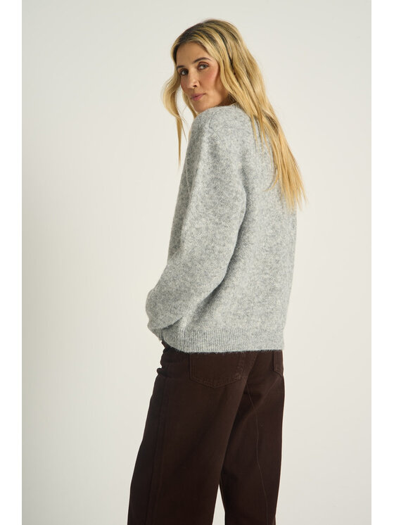 NAOKO NAOKO Sweter Cozy Tails Szary Regular Fit
