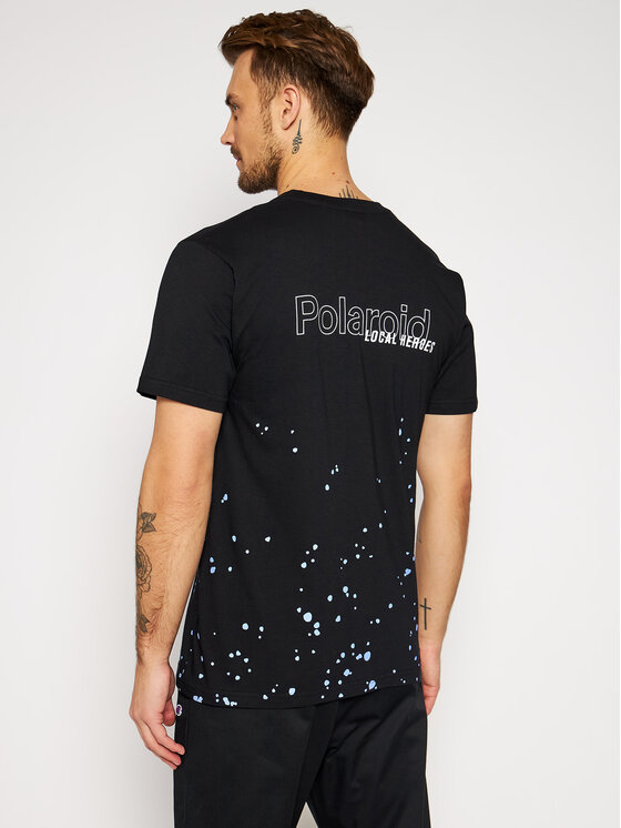 Local Heroes Local Heroes T-krekls Spray Polaroid LHPLT0015 Melns Regular Fit