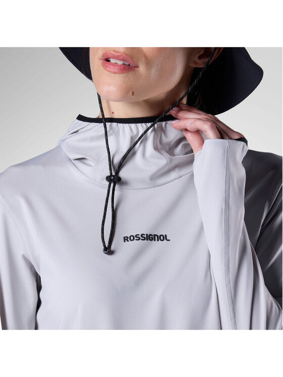 Rossignol Rossignol Bluza techniczna W Westweg Sun Hoodie Szary jasny Regular Fit