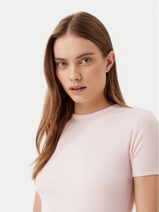 Calvin Klein Calvin Klein Top K20K208247 Różowy Slim Fit