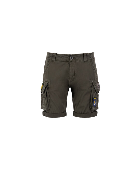 Alpha Industries Alpha Industries Šortky Crew Patch Short Šedá Slim Fit