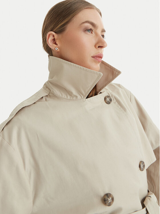 Calvin Klein Calvin Klein Trench LV044B540G Bej Regular Fit