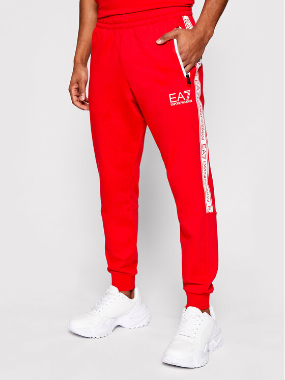 EA7 Emporio Armani Sportinės kelnės 3KPP51 PJ05Z 1451 Raudona Regular Fit •  Modivo.lt