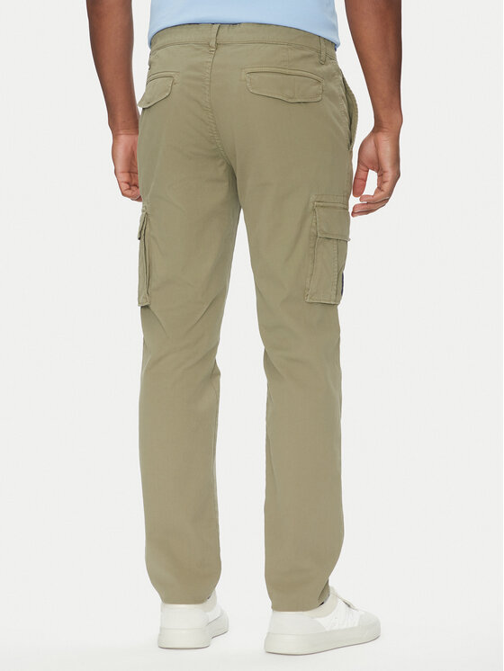 Aeronautica Militare Aeronautica Militare Medžiaginės kelnės 251PA1329CT2443 Chaki Regular Fit