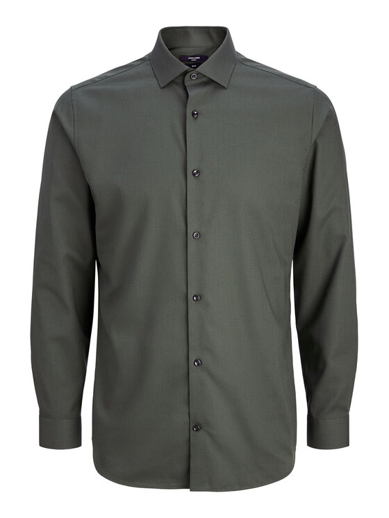 Jack & Jones Jack & Jones Hemd Parker 12227385 Grün Slim Fit