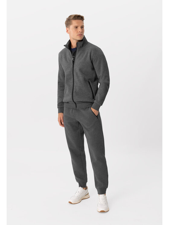 Volcano Volcano Spodnie dresowe N-NICER Szary Regular Fit