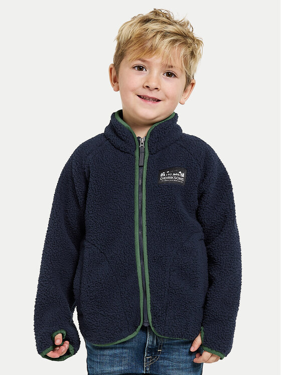Didriksons Fleecová mikina Gibbs 505577 Tmavomodrá Regular Fit