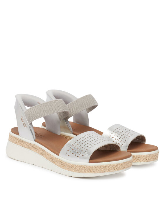 Skechers Skechers Sandále Bobs Sun Ray 114415/SIL Strieborná