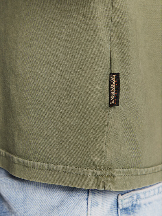 Napapijri Napapijri T-shirt Selbas NP0A4GBQ Verde Regular Fit