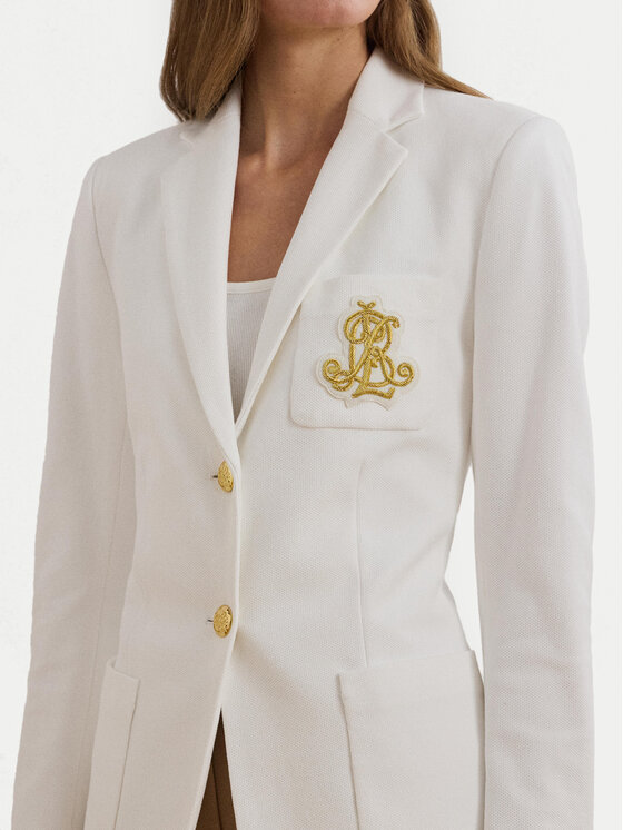 LAUREN RALPH LAUREN Lauren Ralph Lauren Marynarka Spsu20 200797305 Biały Regular Fit