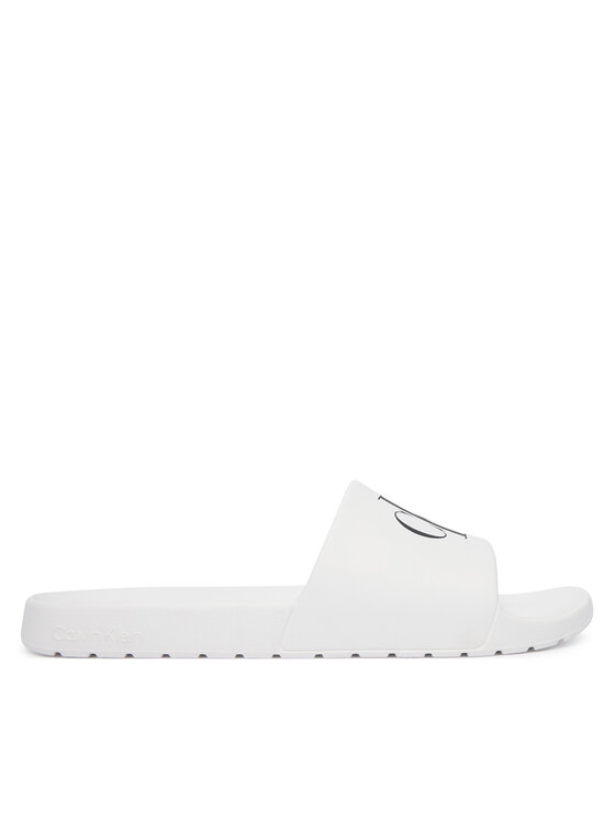 Calvin Klein Calvin Klein Natikači 3 Slide Molded Eva HM0HM02335 Bela