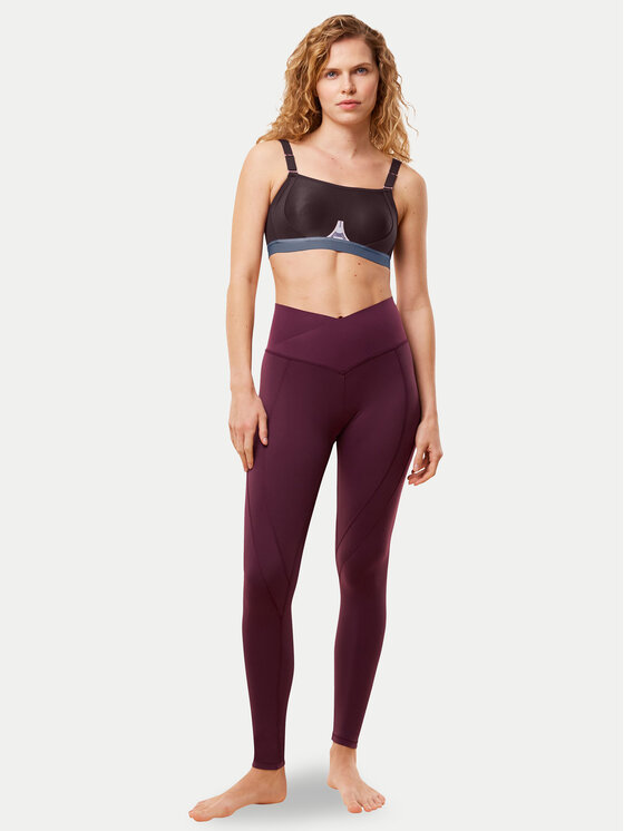 Triumph Triumph Legginsy Cardio 10217851 Bordowy Slim Fit