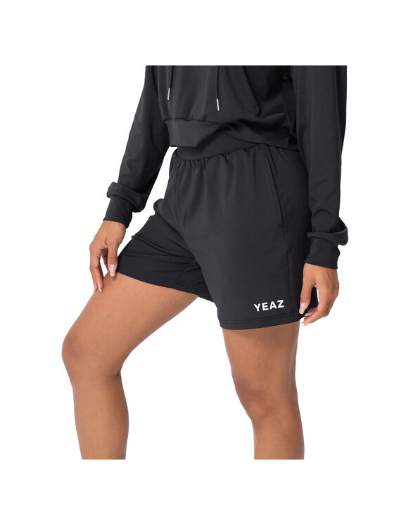 Yeaz Yeaz Szorty materiałowe MOOD Stoffshorts Czarny Regular Fit