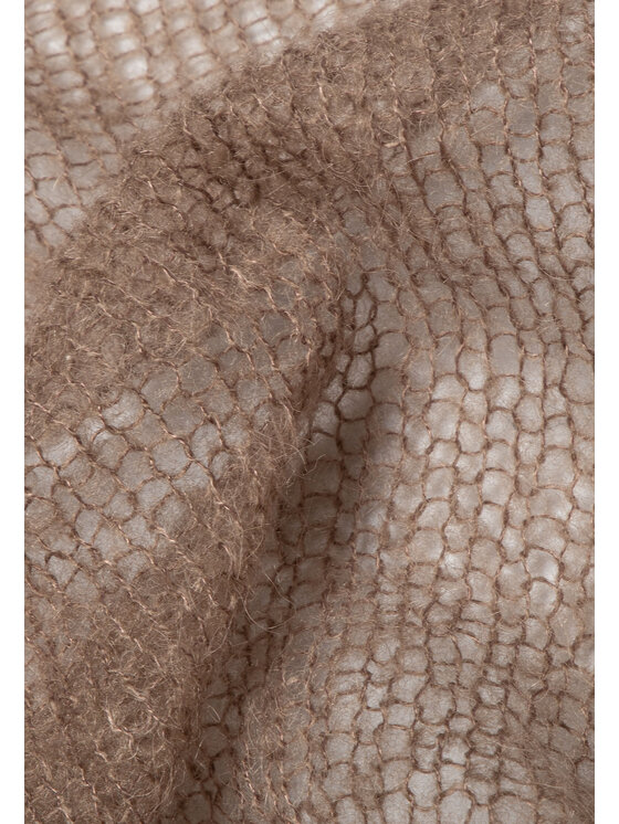 YOU by Tokarska YOU by Tokarska Sweter Półgolf Alpaka Brązowy Regular Fit