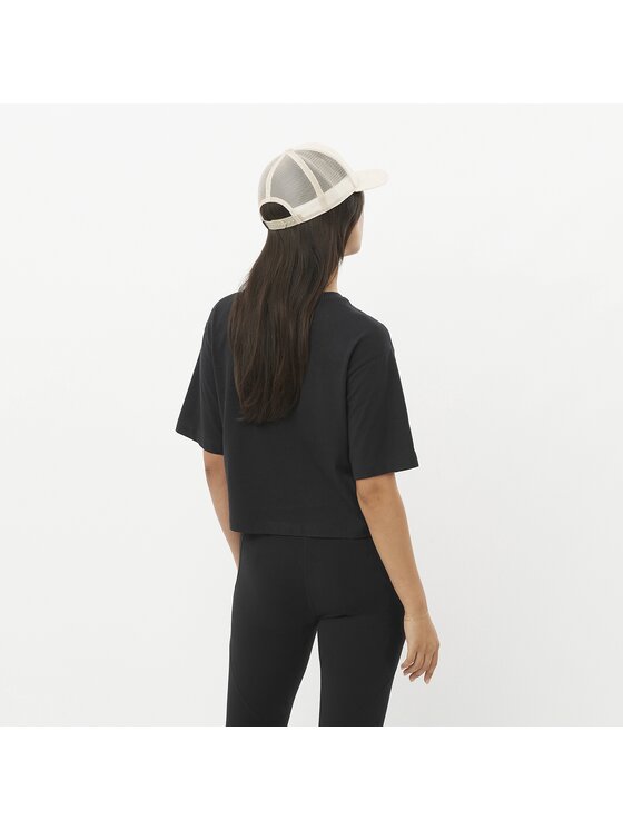 Salomon Salomon T-Shirt SHORT SS TEE Czarny Relaxed Fit