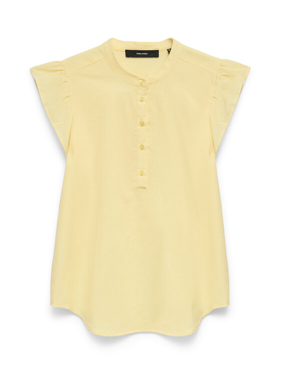 Vero Moda Vero Moda Μπλουζάκι Selma 10345667 Ανοιχτό κίτρινο Regular Fit