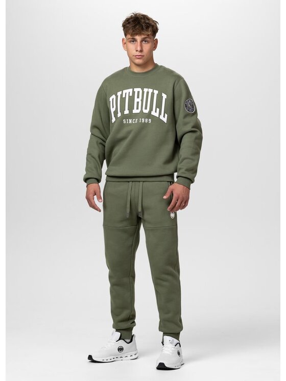 PITBULL PITBULL Bluza NORTON Zielony Regular Fit