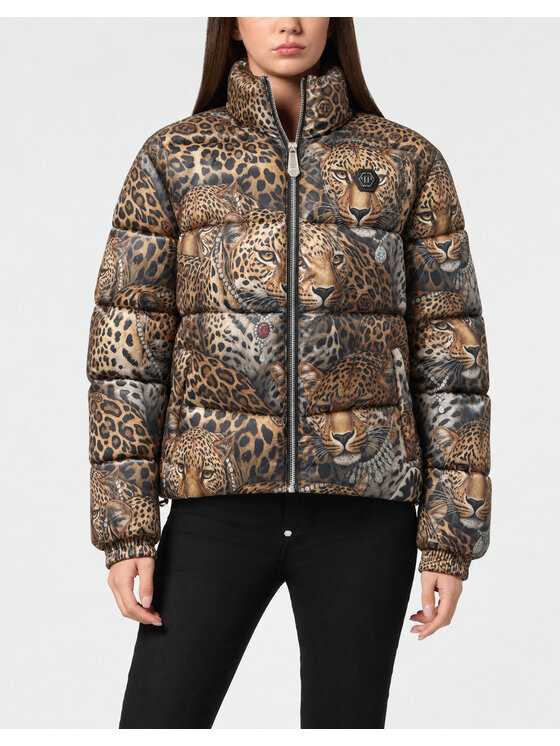 PHILIPP PLEIN PHILIPP PLEIN Kurtka puchowa 32095 Beżowy Regular Fit