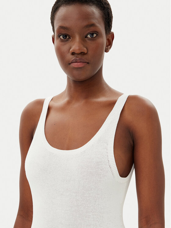 Calvin Klein Jeans Calvin Klein Jeans Ljetna haljina J20J225284 Bijela Slim Fit