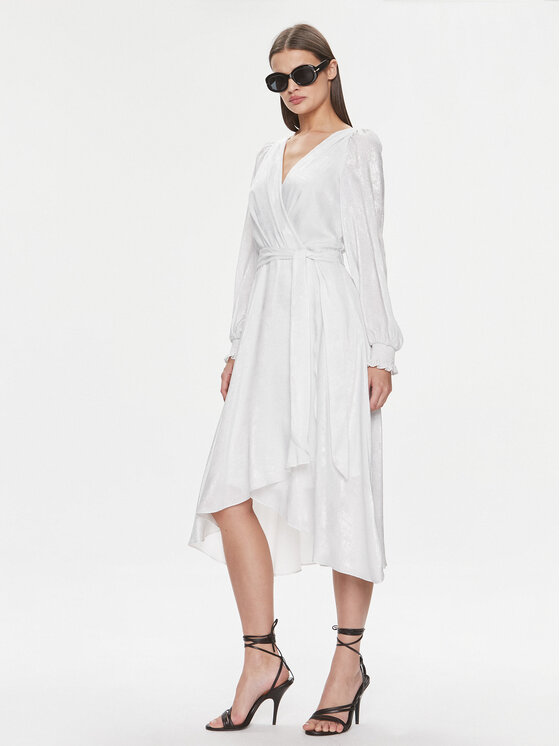 DKNY DKNY Sommerkleid DD3JA479 Weiß Regular Fit